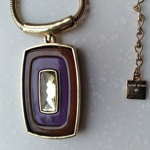 Anne Klein Costume Jewelry Necklace with Pendant